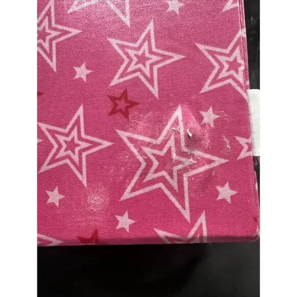 American Girl Doll Bistro Star Chair Pink & White Sweets 18" Booster Seat - Picture 5 of 9